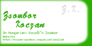 zsombor koczan business card